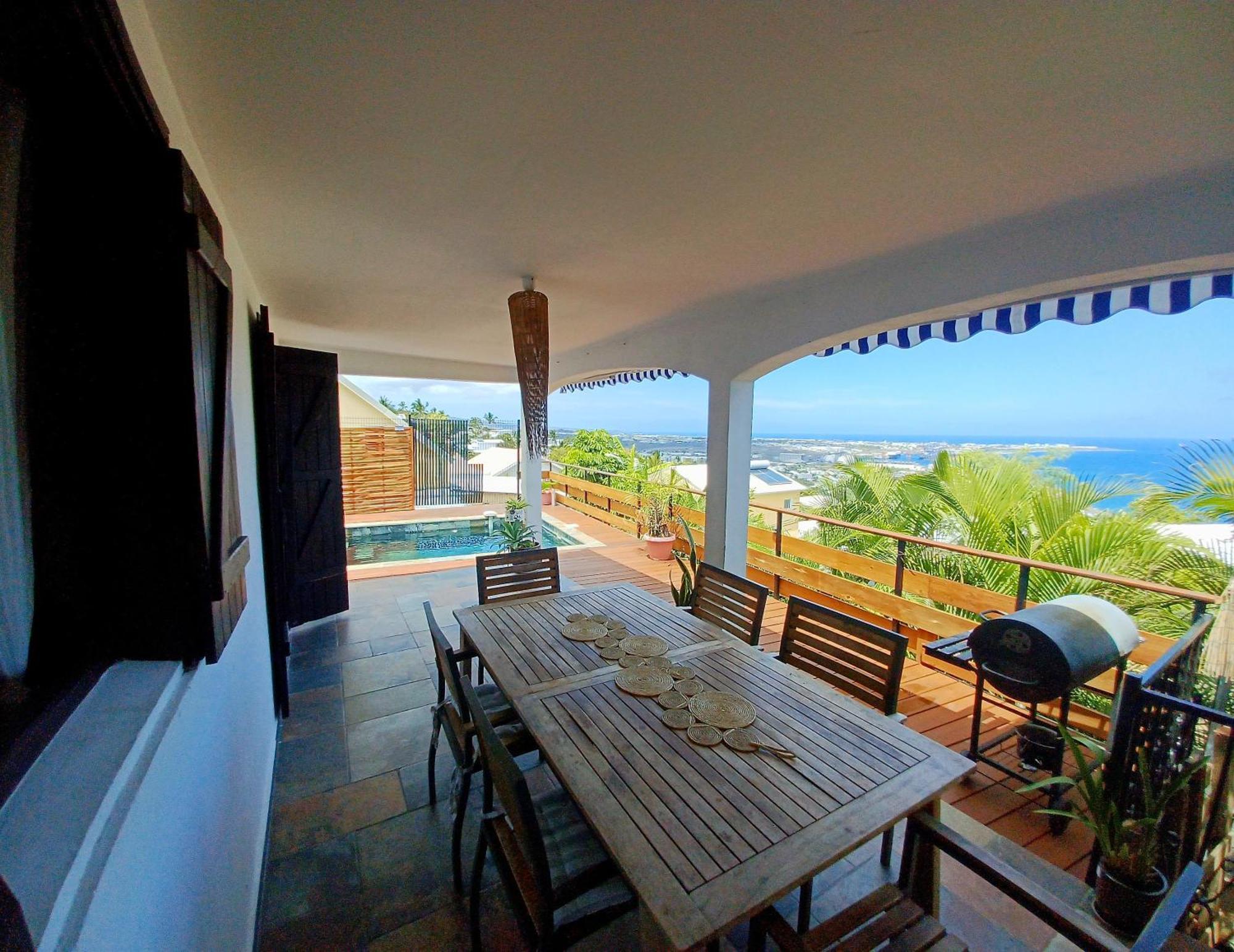Villa Havre De Paix ,Vue Sur L'Ocean à La Possession Extérieur photo